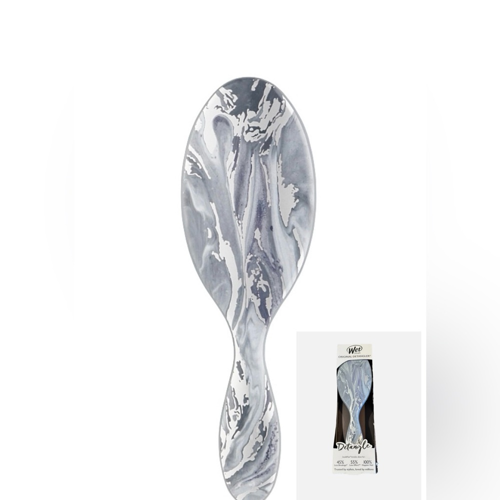 Wet Brush® The Original Detangler® Hair Brush Metallic Marble Silver